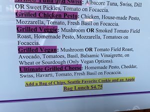 deli options  at Husky Delicatessen in Seattle