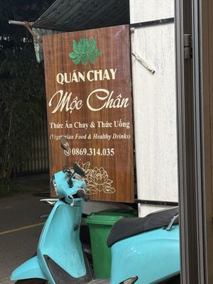Signage  at Moc Chan Vegan in Da Nang