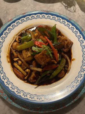Tofu ginger stir fry (great)   at Rosa's Thai Clapham in London