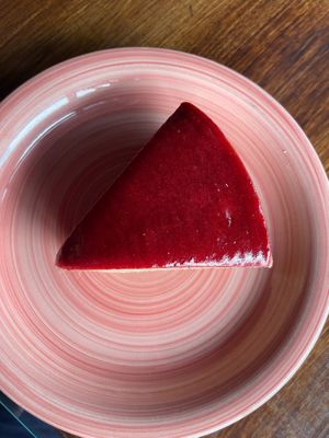 Strawberry cheesecake at The Hungry Tapir Bangsar in Wilayah Persekutuan Kuala Lumpur