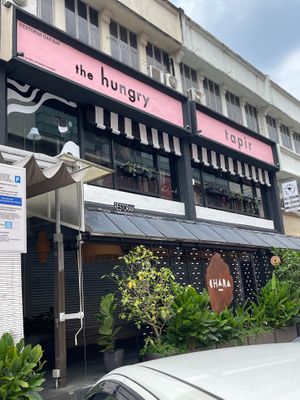 It's upstairs, in case the Grab driver doesn't know at The Hungry Tapir Bangsar in Wilayah Persekutuan Kuala Lumpur