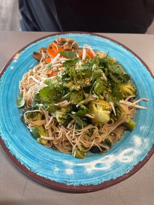 Veggie Stir-Fried Rice Noodles  at Saigon On Main in Rocky Mount