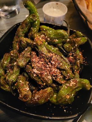 Shoshito peppers at Governor Bradford Restaurant in Provincetown