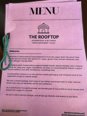   at The Rooftop in Tissamaharama