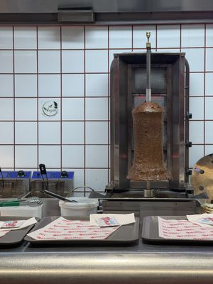 Vegan doner meat  at Great British Doner in Manchester