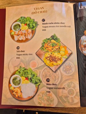 Menu Jan 2026 at Banh Cuon Ba Oanh Marrickville in Marrickville