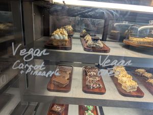 Mylk mylk vegan baked items at Serious Deliria in Broadmeadow