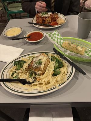 Lasagna and chicken parm  at Street Beet in Detroit