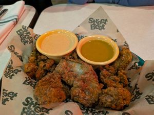 Fried pickles at Street Beet in Detroit