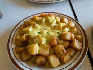 Potatoes with hollandaise at Street Beet in Detroit