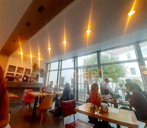 The place at Cafe Neustadt in Prague