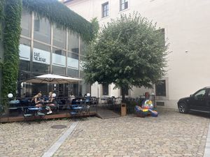   at Cafe Neustadt in Prague