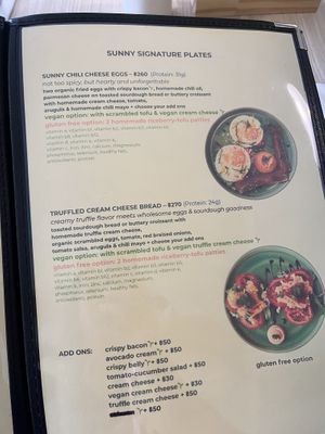   at Sunny Side Up Café Samui in Koh Samui