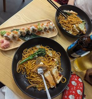 Vegan dishes at Maki & Ramen at Maki & Ramen in Sheffield