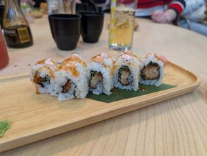Vegan Tokyo rolls at Maki & Ramen in Sheffield