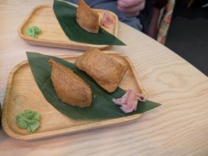 Vegan inari at Maki & Ramen in Sheffield