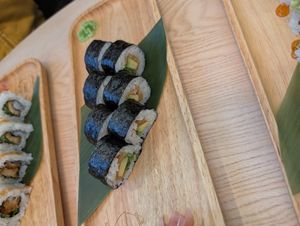 Vegan sushi at Maki & Ramen in Sheffield