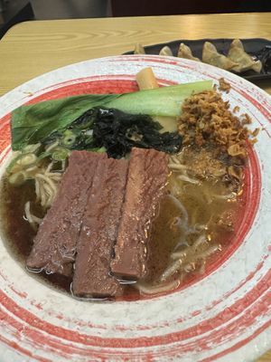 Black garlic noodle   at Maki & Ramen in Sheffield