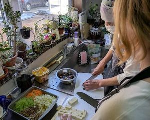Join a hands-on cooking session in a real Japanese home and prepare traditional regional dishes together. at BASAMA's Kitchen in Tsuruta