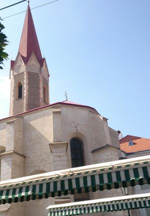The Dominican Church that lends San Domenico its name at San Domenico Caffe in Kosice