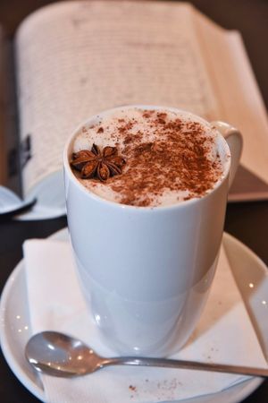 Hoe Cacao with rice milk at San Domenico Caffe in Kosice