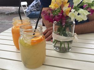 Ginger and orange lemonades  at San Domenico Caffe in Kosice