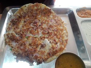 onion tomato uttapam at Saravana Bhavan- Bur Dubai in Dubai