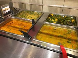 vegan items on lunch buffet at Masala Indian Cuisine in South Daytona