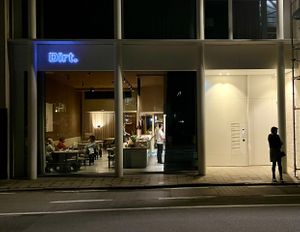 Front at night at Dirt.  in Ghent