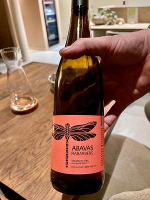 Rhubarb semi-sweet wine is made from rhubarb grown and specially selected in Latvia. It is made by use of classical white winemaking technology. The wine has a pleasant rhubarb aro at Dirt.  in Ghent