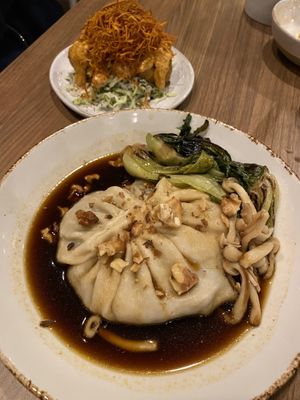 Fabulous new entree.  B.A.D (big ass dumpling) at Avo in Nashville