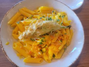 Carrot pasta (mothers day special) at Avo in Nashville