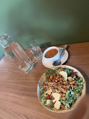 Soup of the day & Ceasar salad  at Avo in Nashville