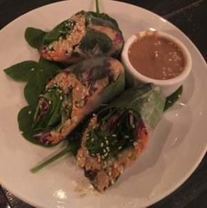 kimchi spring rolls!! Yummmm at Avo in Nashville