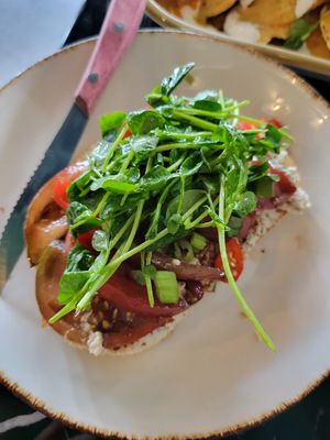 Tomato Toast at Avo in Nashville