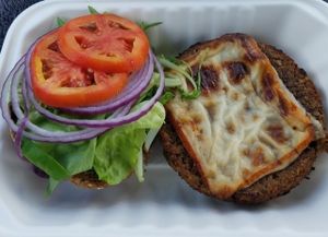 Lentil Walnut Cheese Burger at Avo in Nashville