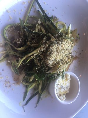 zucchini pasta verde at Avo in Nashville
