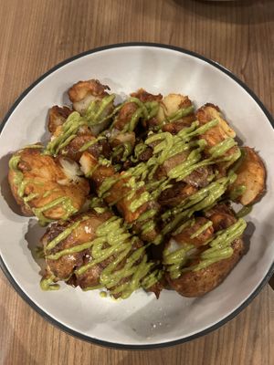 Smashed fried potatoes  at Avo in Nashville