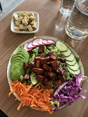 Wild Nashville salad with added tofu  at Avo in Nashville