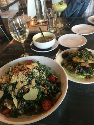 fingerlings potatoes & kale ceasar at Avo in Nashville