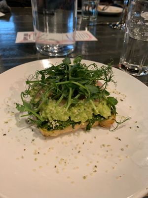 Avocado toast (gluten free( at Avo in Nashville