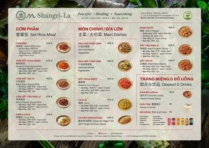 Menu1  at Om Shangri-la in Springvale