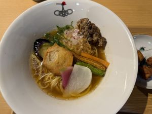 Photographed on April 24, 2026 Vegan Shoyu Ramen  at Shokaku - Kyoto in Kyoto