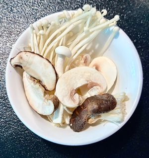 Mushroom selection  at Tony Wong - Hot Pot Restaurant - JVC in Dubai