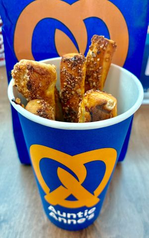 Sweet almond stix  at Auntie Anne’s - Festival City Mall in دبي
