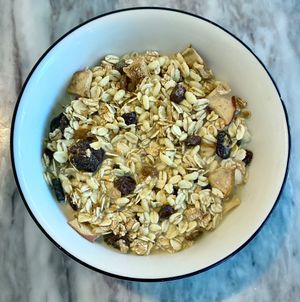 Fruit muesli  at Mina's Kitchen Dubai in Dubai