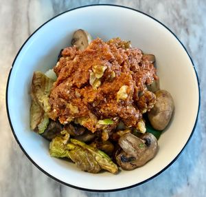 Muhammara bowl at Mina's Kitchen Dubai in Dubai