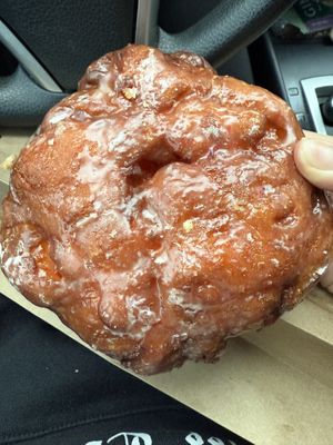 Vegan raspberry fritterrs  at Sweet Donuts in Olympia