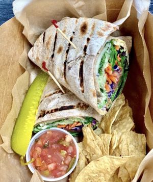 Veggie wrap  at Fruit Fusion Juice Bar in Port St Lucie