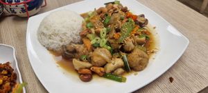 Cashew nuts stir fried tofu at Charm Thai Cafe - Doncaster in Doncaster